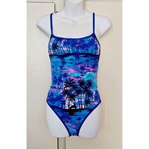 Tropical One Piece Hobie Womens Medium Bathing Swim Suit Made in USA